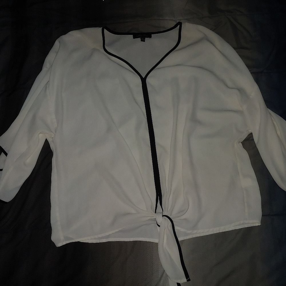 Flowy White Blouse